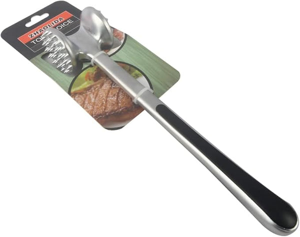 مطرقة اللحوم، مصنوعة من الالومنيوم، لون فضي