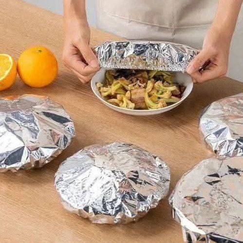 غطاء طعام سيلفر 10 قطع