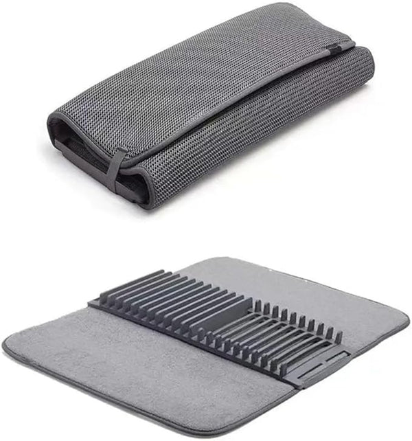 حامل تجفيف الصحون أيكيا مع حصيرة 2 في 1