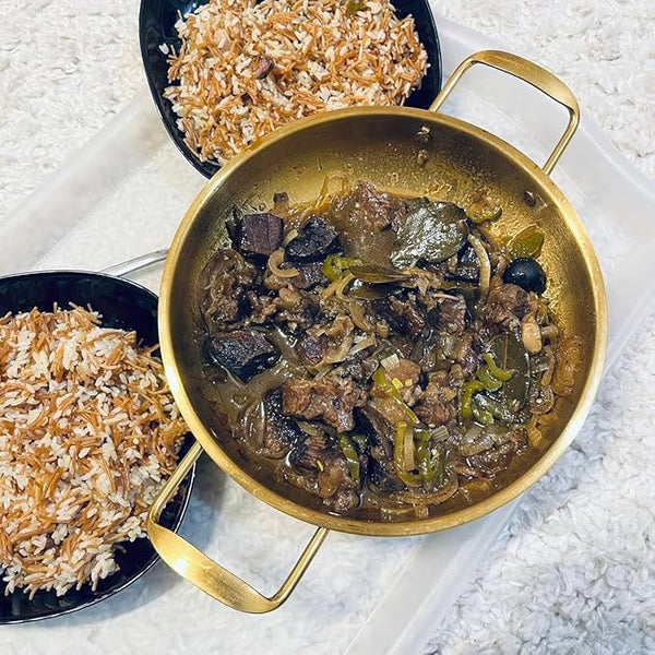 طاسة استانلس دهبي 2يد مقاس 26 سم